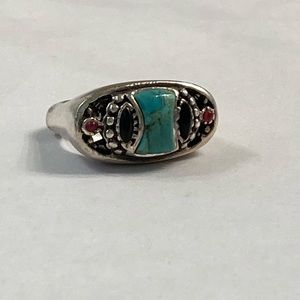 Silver and Stone Ring